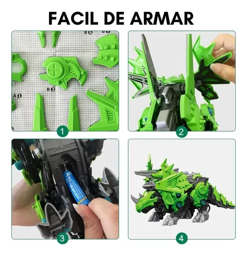 Triceratops - Aromored Dinosaur Model - foto 3