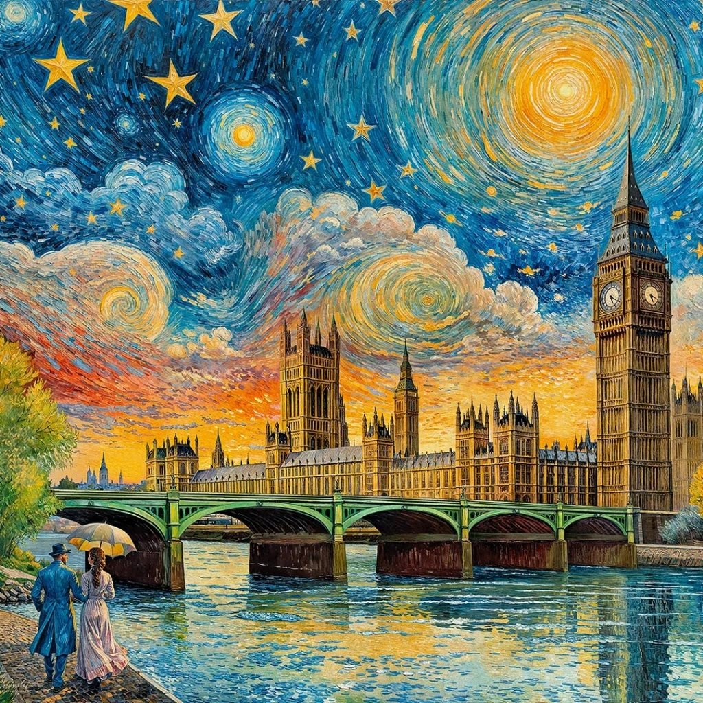 Impressionist Sky Over London - 1000 - foto 6