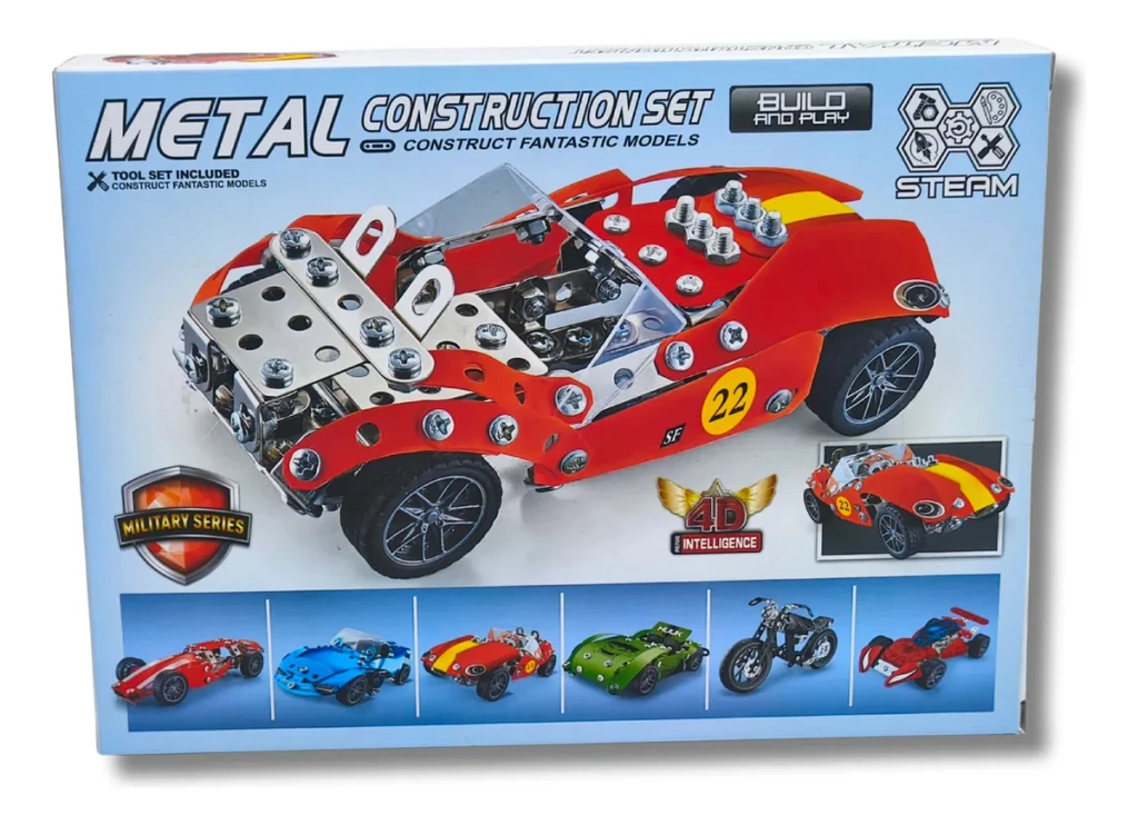 Auto para Armar Metal Azul/Rojo - foto 5