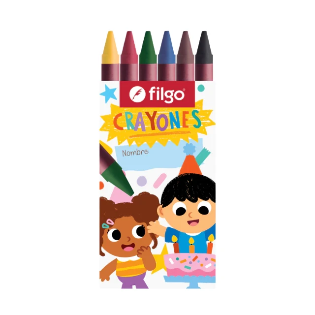 PARTY SET Crayones de cera PINTO x6 colores - foto 2