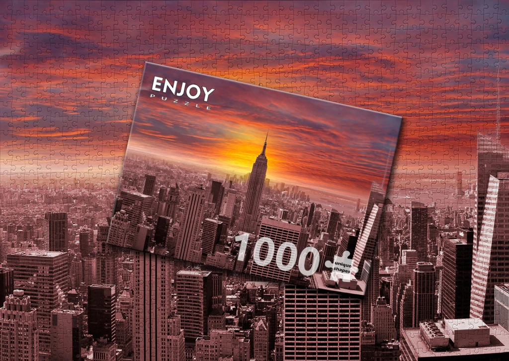 Sunset Over New York Skyline - 1000 - foto 2