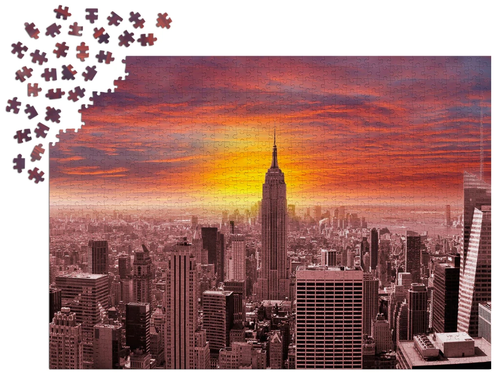Sunset Over New York Skyline - 1000 - foto 3