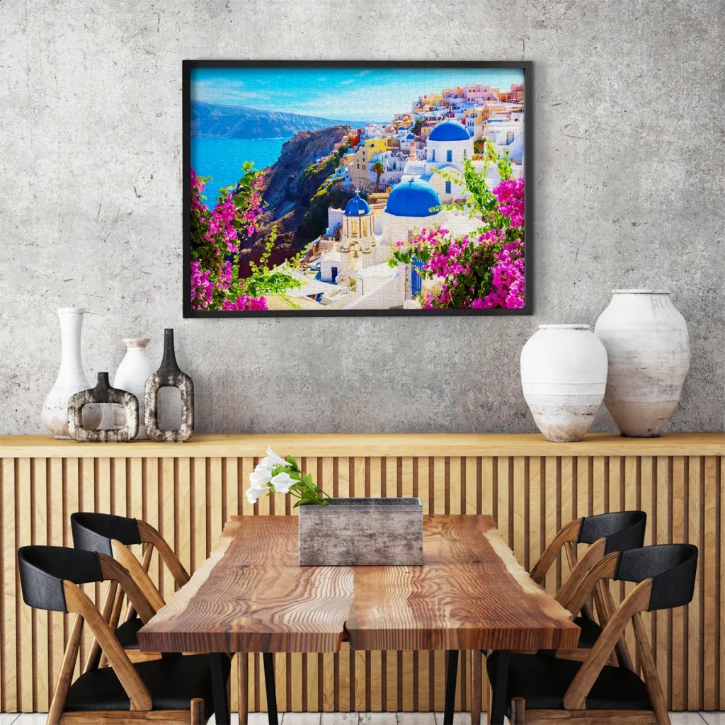Santorini View with Flowers, Greece - 1000 - foto 2