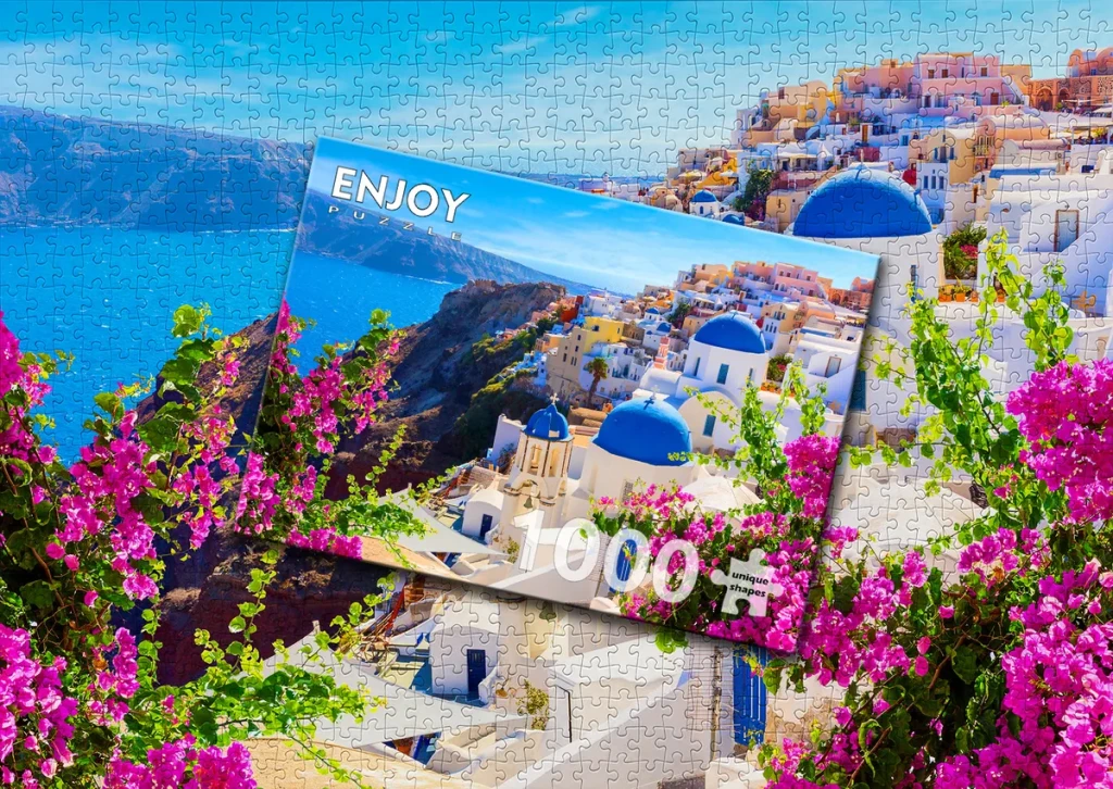 Santorini View with Flowers, Greece - 1000 - foto 6