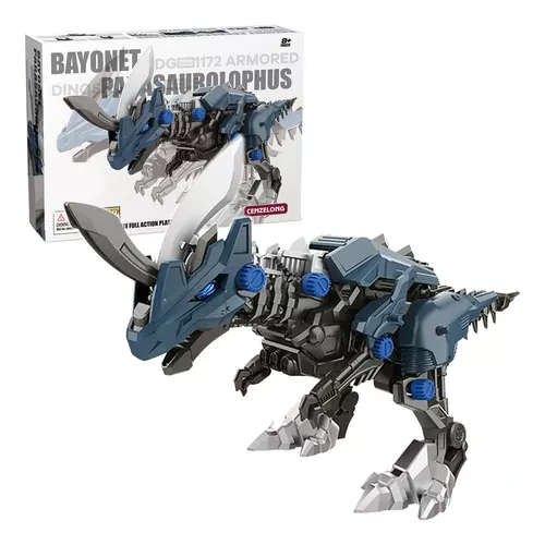 Armored Parasaurlophus Dinosaur Model