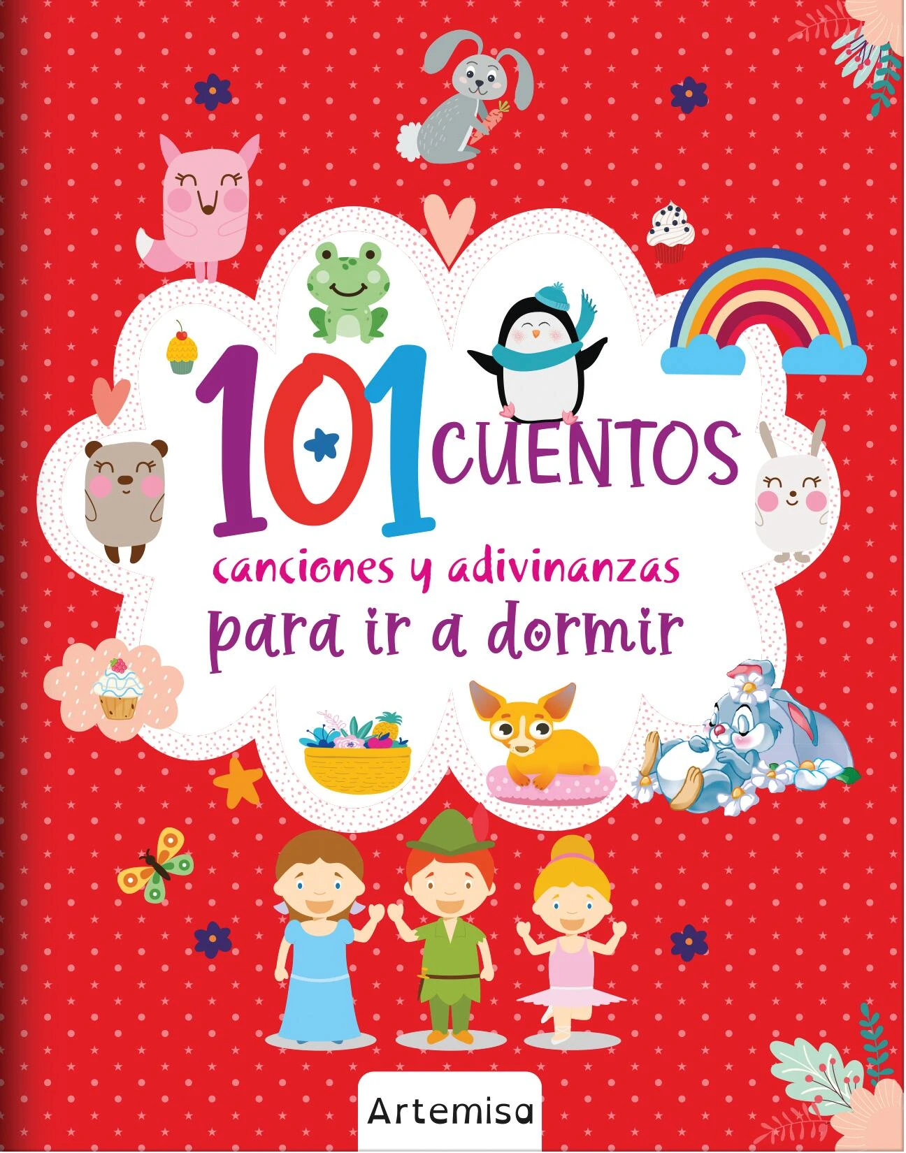 101 CUENTOS, CANCIONES Y ADIVINANZAS PARA IR A DORMIR-ROJO
