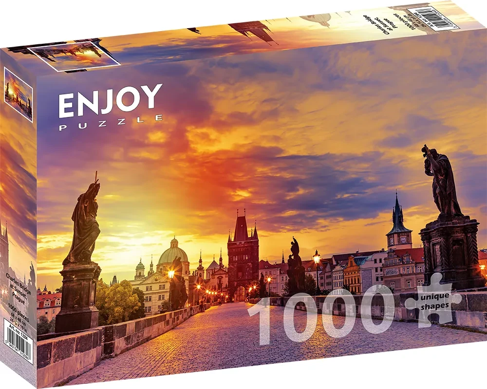 Charles Bridge at Sunset, Prague - 1000