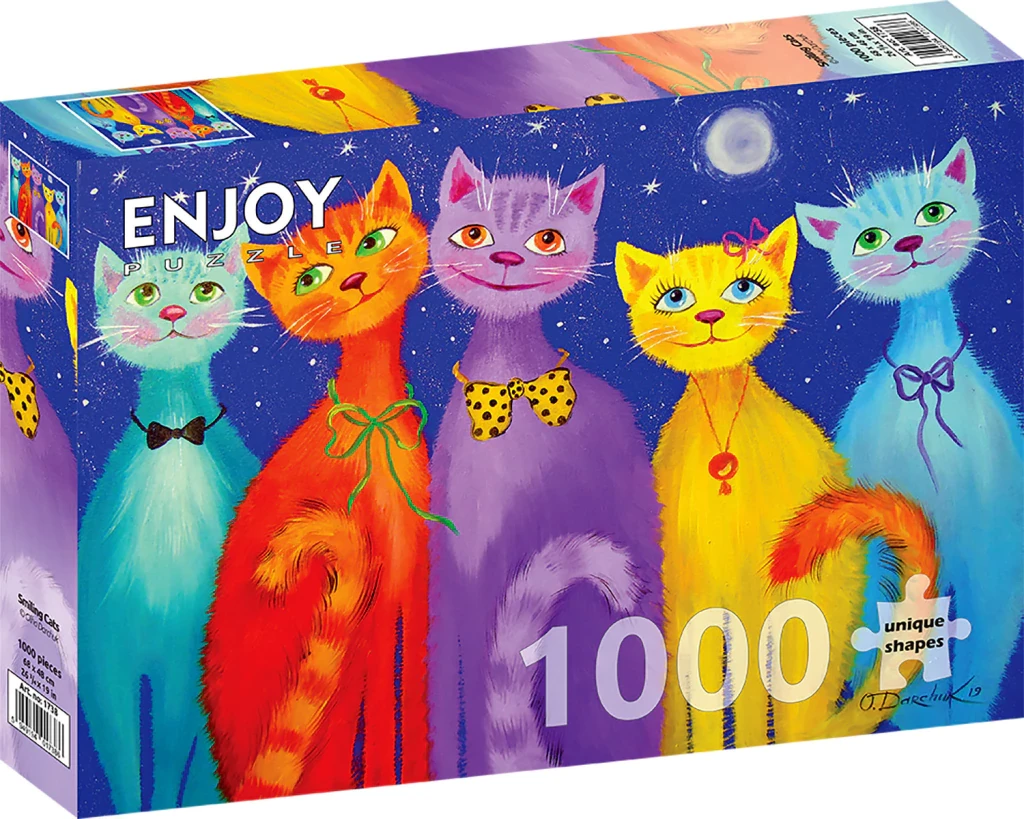 Smiling Cats - 1000