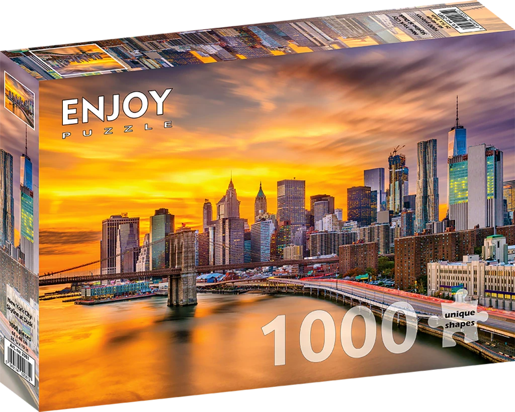 New York City Skyline at Dusk - 1000